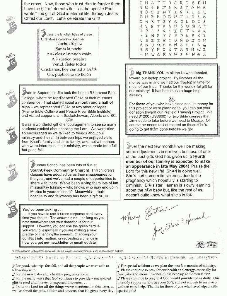 November 2003 newsletter b