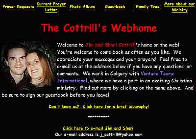 Our first website