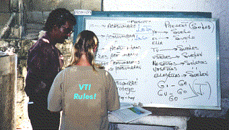 [Pedro teaching Spanish]